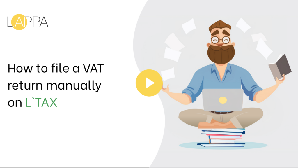 How to file a VAT return manually on L’Tax