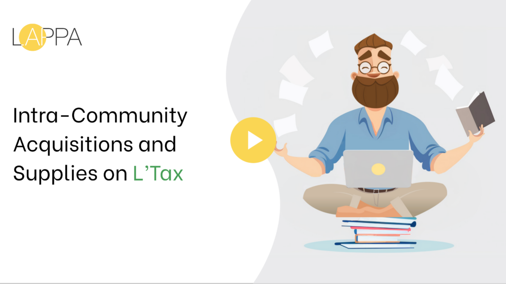 Intra-Community Acquisitions and Supplies on L’Tax