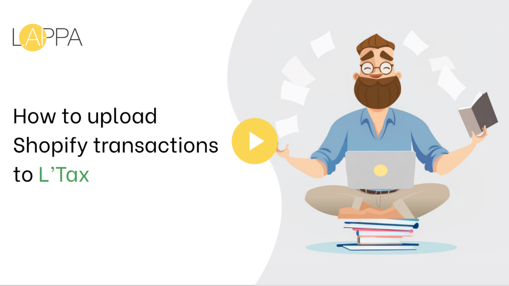 How to upload Shopify transactions to L’Tax