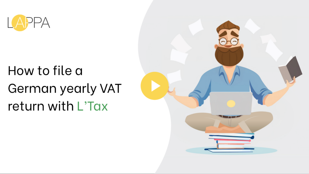 How to file a German yearly VAT return with L’Tax