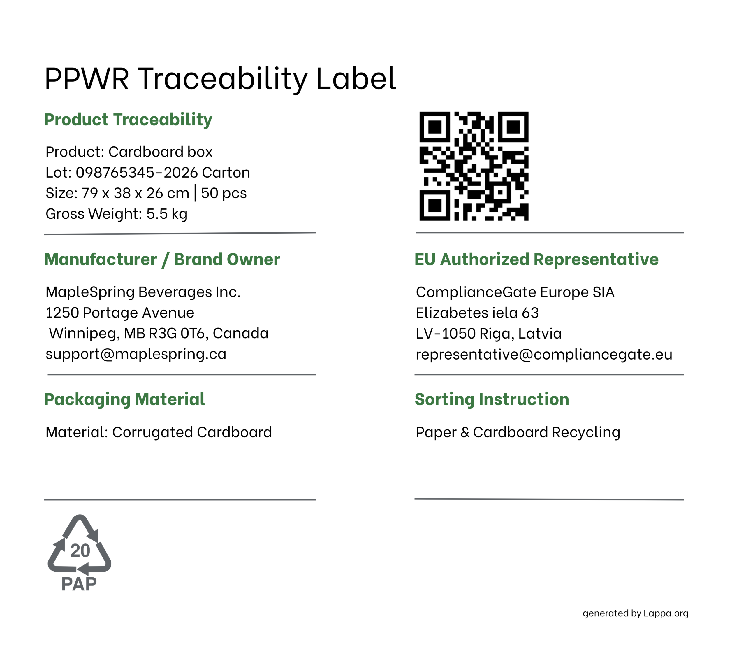 PPWR Label Requirements and EU Packaging Labelling Rules photo 1